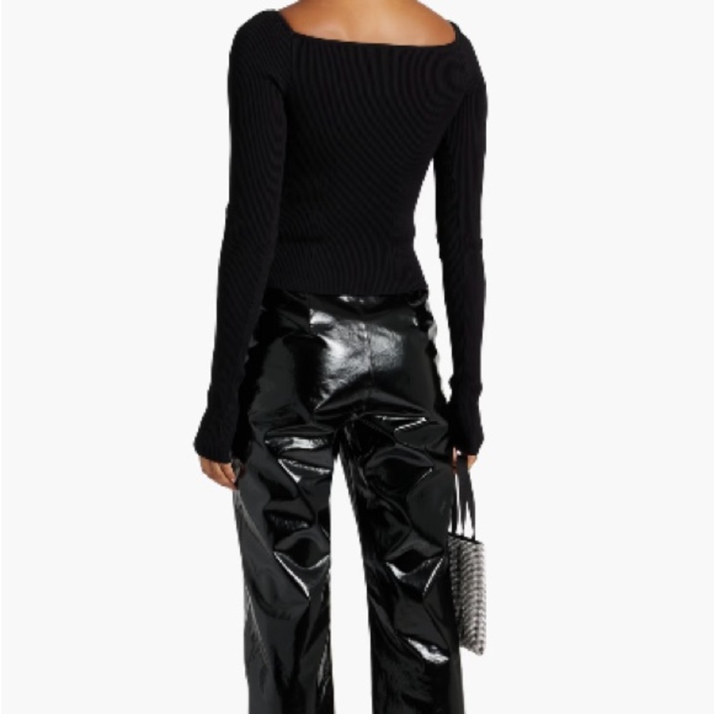 NWT Dolce & Gabbana Black Ribbed Women's Top - Picture 5 of 9